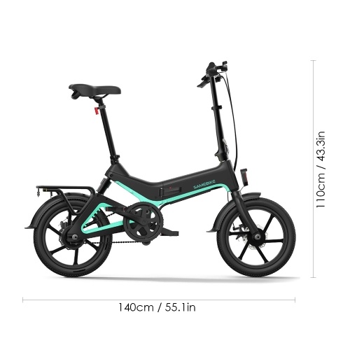 

Samebike JG7186 16-дюймовый складной электрический велосипед 250 Вт 25 км / ч