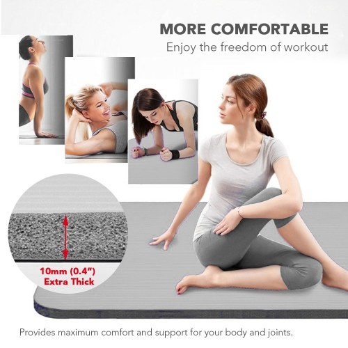 

NBR Yoga Mat Closed-Cell Foaming Body Yoga Mat Non-slip Exercise Mat