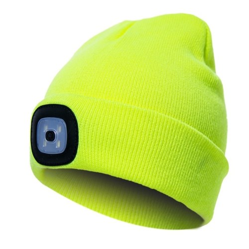 

USB Interface Sport Knitting Hat Lamp Autumn Winter Season Outdoor Sport Fishing Riding Keep Warm Hat