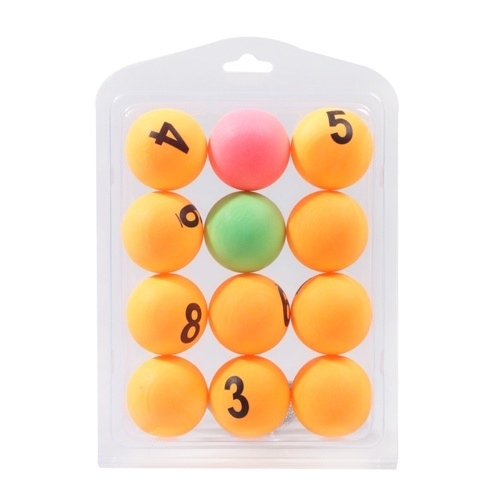 12 piezas de bolas de ping pong coloridas bolas de decoración de tenis de mesa Bola de ping pong multifuncional bolas de práctica de entrenamiento aficionado entretenimiento juguete de regalo