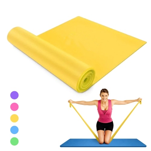 

59 X 5.9 Inch Yoga Resistance Band Exercise Band Workout Stretch Bands for Physical Therapy Fitness Pilates