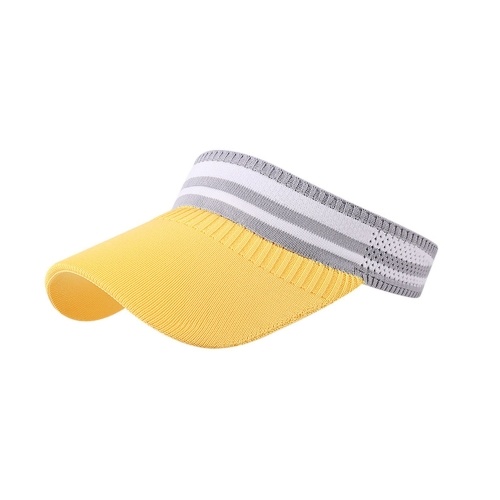 

Women Sport Sun Visor Hat Elastic Adjustable UV-Protection Wide Brim Sun Cap for Golf Tennis Running
