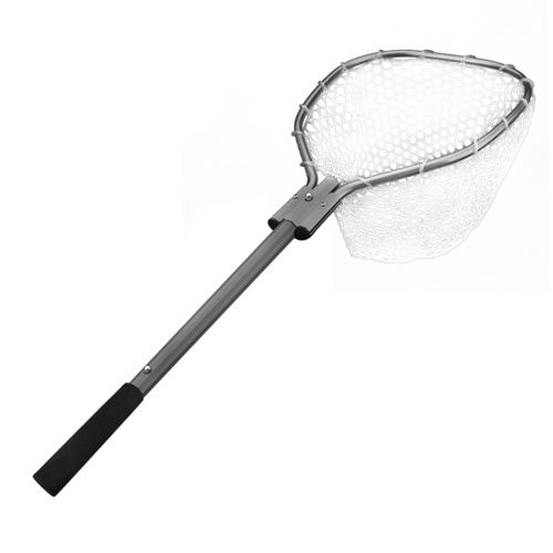 Fishing Net Retractable Fishing Brail Landing Net EVA Handle Fishing Nets Tools Folding Dip Net Accessories