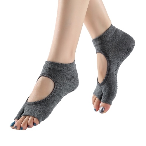 

Women Yoga Socks Toe Socks Open Toe Anti-slip Breathable Moisture-wicking Dance Workout Socks