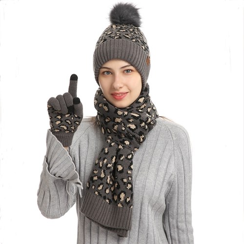 

Winter Scarf Hat Gloves Set Thick Warm Plush Hat Cap Mitten Scarf Touch Screen Gloves Thermal Windproof Neck Warmer Cold Weather Hand Warmers for Driving Running Cycling Cold Weather