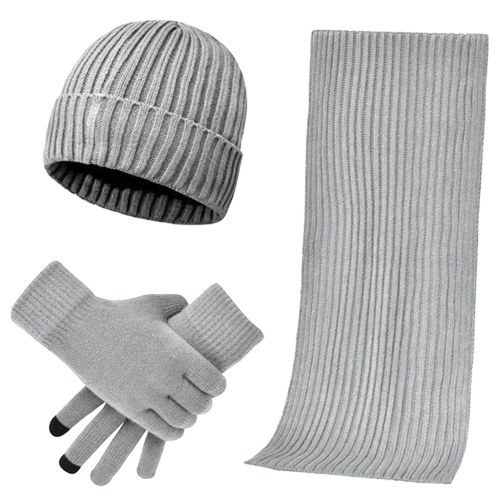 

Winter Scarf Hat Gloves Set Thick Warm Plush Hat Cap Mitten Scarf Touch Screen Gloves Thermal Windproof Neck Warmer Cold Weather Hand Warmers for Driving Running Cycling Cold Weather