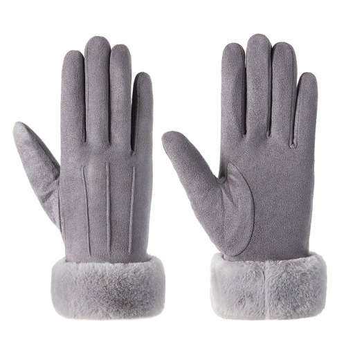 

Glove Universal One Size Winter Warm Lining N-on-slip Touching Screen For Sport Bike Riding Running