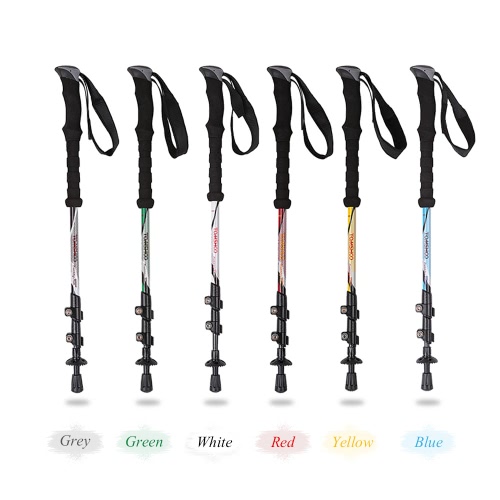 

TOMSHOO Carbon Fiber Lightweight Trekking Pole Adjustable Telescopic Hiking Walking Stick 3 Section