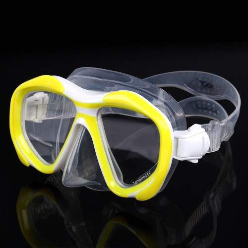 

Men’s Women’s Anti-fog Diving Snorkeling Mask Two-window Scuba Diving Mask Swim Goggles Swimming Mask Tempered Glass Lens Flexible Silicone Skirt PC Frame Adults