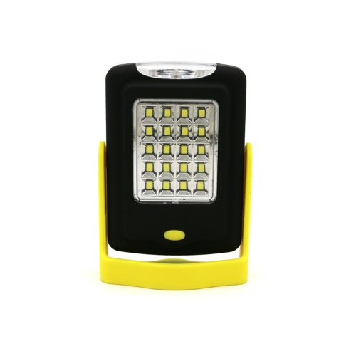 2-en-1 Ultra versátil super brillante luz LED 20 + 3 colgante ligera de trabajo portátil gancho magnético Base de la lámpara al aire libre Linterna camping