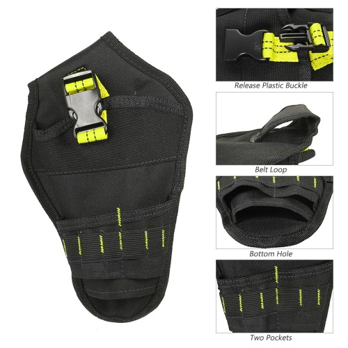 

Portable Tool Bag Impact Driver Drill Holster Top Quality Canvas Electrician Waist Pocket Garden Tool Belt Pouch Deluxe Cordless Poly Drill bag