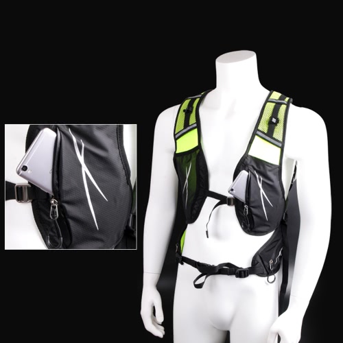 

18L Water-resistant Breathable Cycling Bicycle Bike Shoulder Backpack Portable Outdoor Sports Riding Travel Mountaineering Hydration Water Bag with Rain Cover