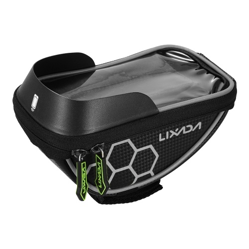 Lixada Cycling Bike Bicycle Bag Top Tube Handlebar Bag Touchscreen Cell Phone Mount Holder MTB Road Bike Bicycle Front Frame Bag