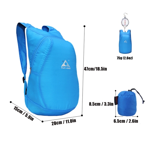 

20L Lightweight Packable Backpack Foldable Outdoor Camping Hiking Cycling Handy Travel Daypack Bag