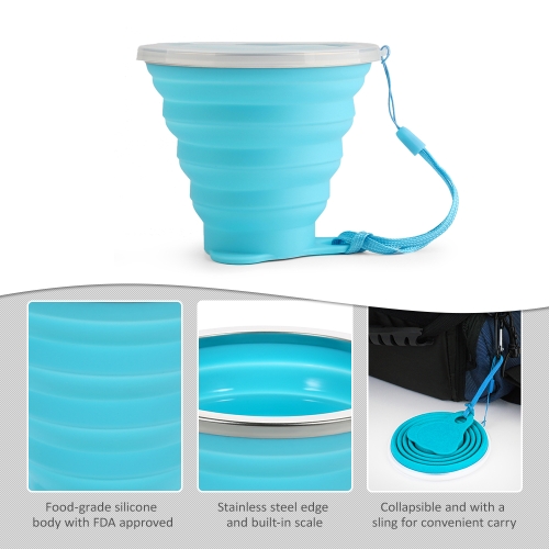 

270ML Collapsible Stretchy Travel Water Cup