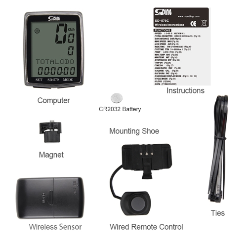 

【Wired】 Bike Computer Multi Functions Bicycle Cycling Odometer Speedometer