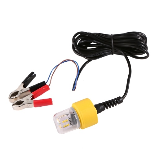 

12V 15W 36 светодиодов Подводный ночной рыболовный свет Погружной светодиодный светильник Приманка для рыбы-кальмара Привлекательная световая рыба для искателя с шнуром 5.5M