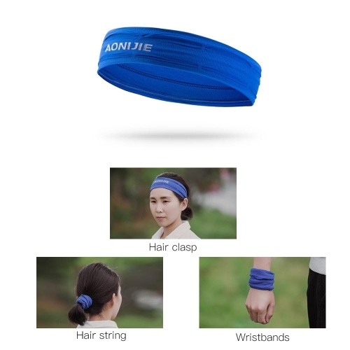 

Sports Sweatbands Running Cycling Yoga Fitness Headbands Moisture Absorbent Sweat Band Head Wrap Sports Wristband