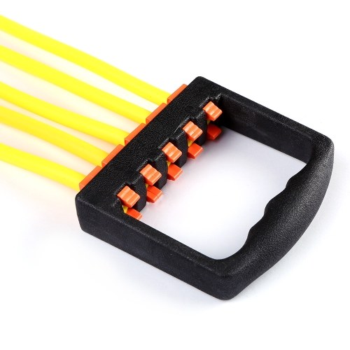 

Portable Indoor Chest Expander Puller Adjustable 5 Tubes Resistance Band Exercise Fitness Resistance Cable Rope Tube Chest Exerciser