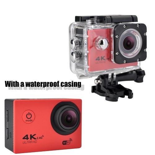 

Sports Action Camera Waterproof Outdoor Sport Camera Wide Angle WiFi 4K Ultra HD 720P DVR Cam USB with Remote Control