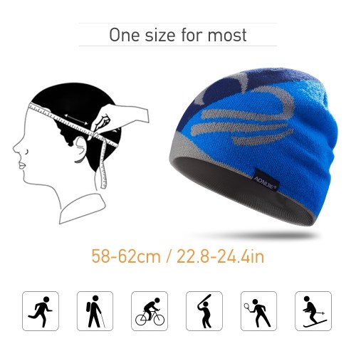 

Knitted Sports Hat Windproof Running Beanie Hat