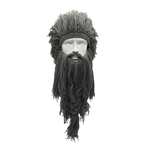 

Funny Wig Long Beard Viking Wool Cap