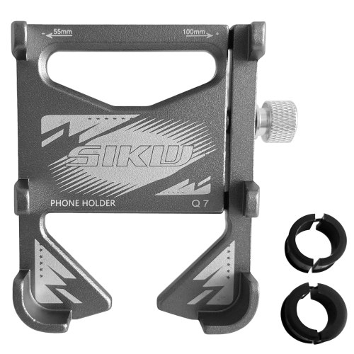 

Bike Phone Mount Aluminum Alloy Bike Phone Holder Universal & 360° Rotation Bicycle Phone Bracket
