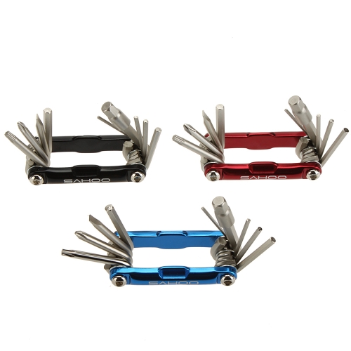 10 In 1 Portable Mountain Bicycle Tools Set Bike Multi Repair Tool Kit Hex Key Screwdriver Wrench