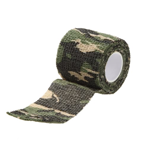 

1 Roll Reusable Outdoor Military Camouflage Hunting Camping Cycling Wrap Elastic Stealth Tape 5CMx4.5M