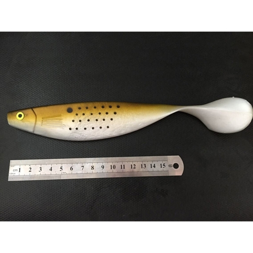 

25cm 75g Lifelike Soft Fishing Lure T Tail Fishing Bait