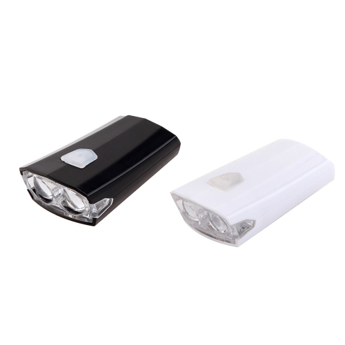 

15 Lumens 3 Modes 2 LED Lights Water Resistant Rechargeable Front Bicycle Light for Night Riding