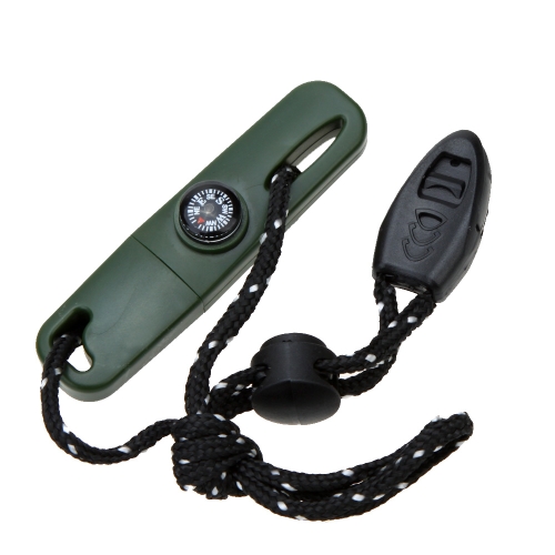 

Outdoor Portable Camping Survival Flint Stone Fire Starter Lighter Maker Kit with Mini Compass