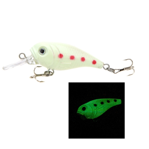 Lifelike Hard Fishing Lure Chubby Fatty Crank Bait Tackle with Treble Hooks