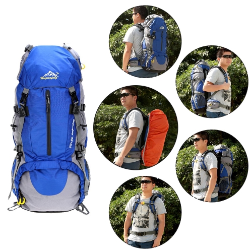 Lixada Mochila de Senderismo 50L/60L con Cubierta Impermeable Mochila de  Marcha Trekking Camping Deporte Al Aire Libre : : Deportes y aire  libre