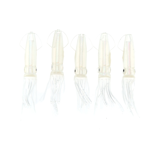 

5Pcs 10cm 8g Bionic Squid Soft Baits Artificial Fishing Lure Fishing Tackle with Built-in Colorful Tube