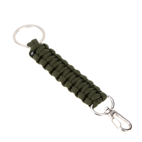 

Woven Paracord Lanyard Keychain 7 Strand Parachute Cord Lanyard Keychain Carabiner Hook