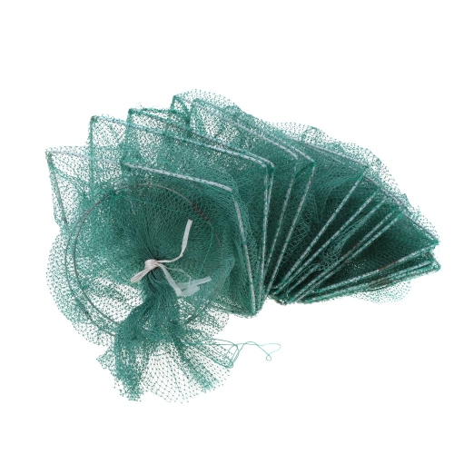 3m 19 Layers Knot Mesh Collapsible Fishing Net Cage Fish Trap Shrimp Crab Cage Fishing Tackle