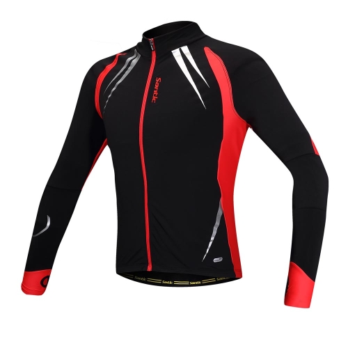 

SANTIC Cycling Fleece Thermal Long Jersey Fall Winter Jacket