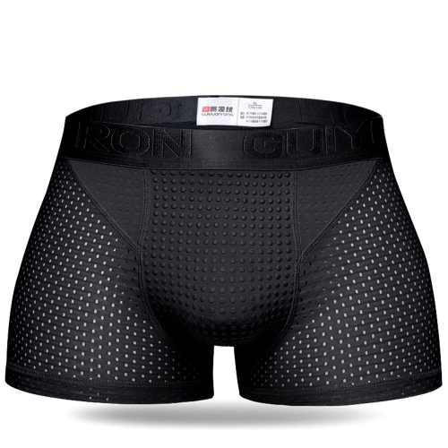 Mens Sexy Nylon Mesh Thérapie Magnétique Soins de Santé Respirant Pantalon Intérieur Sous-Vêtements Mémoires