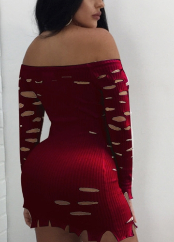 

Sexy Women Bodycon разорвал мини-платье