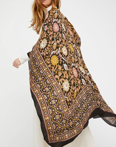 

Summer Chiffon Cardigan Bikini Cover Up Printed Boho Long Women's Kimono