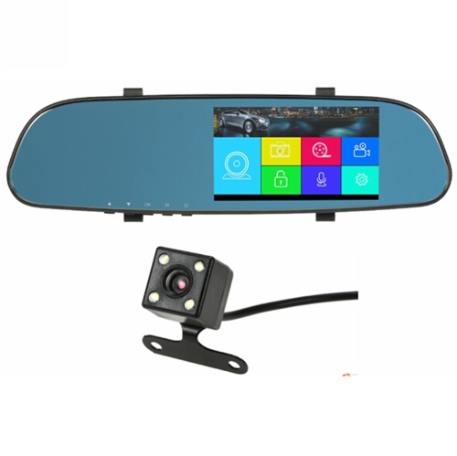 L200 5 '' Pantalla táctil Car DVR Dual Dash Camera