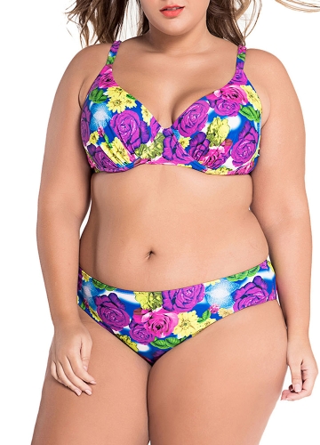 

Floral Pop Sweetheart Bikini Plus Size Swimsuit