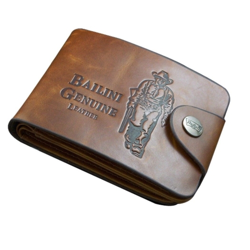 New Men's Boys' Classic Leather Pockets Credit/ID Cards Holder Purse Wallet
