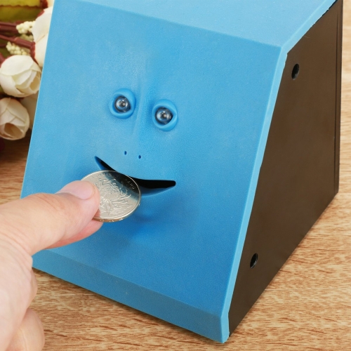 

Money Eating Box Cute Facebank Piggy Bank Coins Box Money Coin Saving Bank - Style 1 Smooth Surface