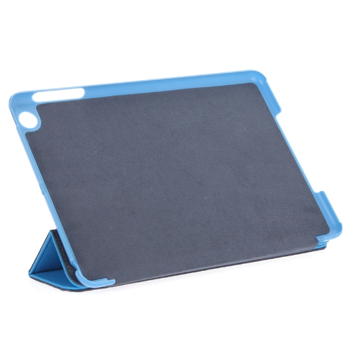 PU Leather Smart Magnetic Case Skin Foldable Cover Stand for Apple iPad Mini Blue