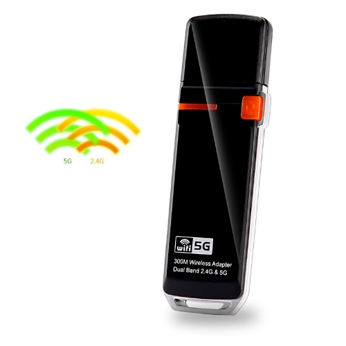 Adattatore USB wireless-N Dual Band 2.4 g / 5 G 300Mbps