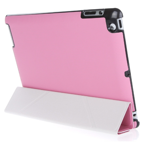 

Magnetic Slim PU Leather Smart Cover Stand Case for iPad 2 3 4 Wake & Sleep Ultrathin Multiple Shapes Gift Stylus Pen Pink