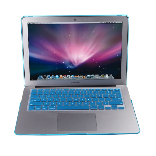 Funda Dura de Mate Áspero Case Shell  + Keyboard Cover Protector de Teclado para Netbook MacBook Air 13