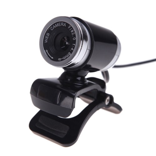 USB 2.0 12 Megapixel HD Camera Web Cam with MIC Clip-on 360 Degree for Desktop Skype Computer PC Laptop Black